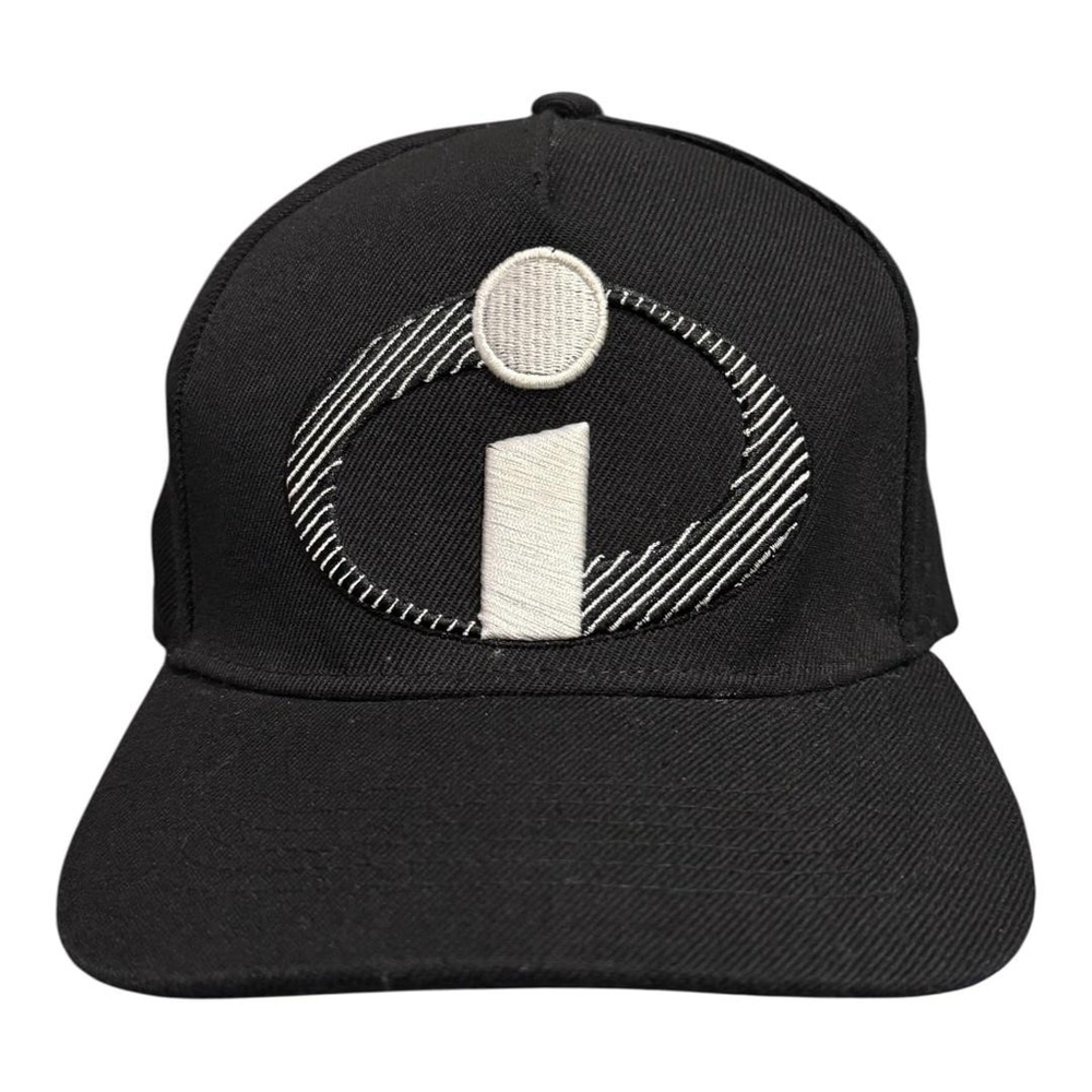Disney Pixar Incredibles Hat Cap Snap Back Black Embroidered Logo Movie Mens